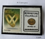 2004 - Comemorativo. Selo Personalizado, Vinheta e Aliança, C2559 (vide foto), mint (20 UF).