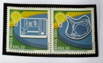 2004 - Comemorativo, Par, Série `Invenções Brasileiras`, Posição 1 (vide foto), mint (12 UF).