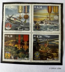 2004 - Comemorativo. Brasil na 2ª Guerra Mundial, Conjunto C2594 CJ (vide foto) - mint (16 UF).