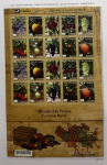 2009 - Comemorativo. Frutas. Folha com 20 selos + vinheta, C2825 a C2834 (vide foto), mint (150 UF).