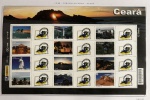 2009 - Comemorativo. Selos Personalizados. Ceará, Folha, 12 selos + 12 vinhetas, C2861 a C2872 (vide foto), novo (360 UF).