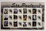 2009 - Comemorativo. Selos Personalizados. São Paulo, vertical, Folha, 12 selos + 12 vinhetas, C2885 a C2896 (vide foto), mint (360 UF).