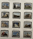 2009 - Comemorativo. São Paulo, 12 selos, C2873D a C2884D, despersonalizados (vide foto), mint (360 UF).