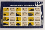 2010 - Comemorativo. Selos Personalizados. Brasília - Sonho e Realidade, Folha, 12 selos + 12 vinhetas, Conjunto C2973 CJ (vide foto), mint (360 UF).