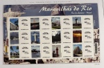 2010 - Comemorativo. Selos Personalizados. Maravilhas do Rio, FOLHA, 12 selos + 12 vinhetas, Conjunto C3049 CJ (vide foto), mint (360 UF).