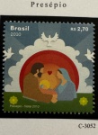 2010 - Comemorativo. Natal 2010, selo do B-161, C3052 (vide foto) - mint (30 UF).