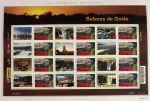 2010 - Comemorativo. Selos Personalizados. Belezas de Goiás, FOLHA, 12 selos + 12 vinhetas, Conjunto C3076 CJ (vide foto), mint (360 UF).