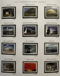 2010 - Comemorativo. Brasília, 12 selos, C2940D a C2951D, despersonalizados (vide foto), mint (360 UF).