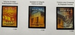 2013 - Comemorativo. 350 Anos dos Correios. Selos B-176, C3306 a C3308 (vide foto) - mint (18 UF).