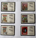 2014 - Comemorativo. Selos Personalizados. 50 Anos da Mônica, 12 selos + 12 vinhetas, C3336 a C3347 (vide foto), mint (360 UF).