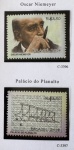 2014 - Comemorativo. Oscar Niemeyer. Selos B-182, C3396 e C3397 (vide foto) - mint (24 UF).