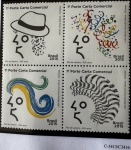 2015 - Comemorativo. 450 Anos Rio de Janeiro. Quadra C3416 CJ (vide foto), mint (16 UF).