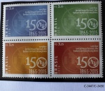 2015 - Comemorativo. 150 Anos da UIT. Conjunto C3450 CJ (vide foto), mint (30 UF).
