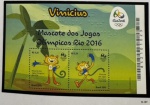 2015 - Bloco. Mascote Jogos Olímpicos. B-187 (vide foto) - mint (24 UF).