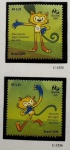 2015 - Comemorativo. Mascote Jogos Olímpicos. Selos B-187, C3535 e C3536 (vide foto) - mint (24 UF).