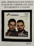 2016 - Personalizado Básico. Zezé de Camargo e Luciano. PB-19 (vide foto), mint.