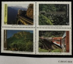 2016 - Comemorativo. Estrada de Ferro Serra do Mar Paranaense. Conjunto C3614 CJ (vide foto), mint (20 UF).