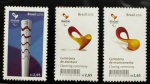 2016 - Comemorativo. Celebrações dos Jogos Rio 2016. 3 selos, do bloco B-195, C3624 a C3626 (vide foto) - mint (21 UF).
