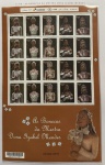 2016 - Comemorativo. Bonecas da Mestra D. Izabel. Folha c/ 20 selos C3630 a C3634 + vinheta (vide foto) - mint (100 UF).