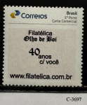 2017 - Comemorativo. Selo Personalizado Gomado. Selo C3697 (vide foto) - mint (20 UF).