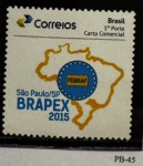 2017 - Personalizado Básico. Brapex 2015. PB-45 (vide foto), mint.
