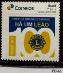 2017 - Personalizado Básico. 100 Anos do Lions. PB-61 (vide foto), mint.