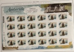 2017 - Comemorativo. 300 Anos de Aparecida do Norte. Folha c/ 24 selos do C3706 (vide foto) - mint.