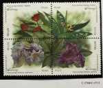 2017 - Comemorativo. Flores da Mata Atlántica. Quadra C3711 CJ (vide foto) - mint (16 UF).