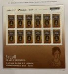 2017 - Comemorativo. R.D. Brasil-Áustria. Dona Leopoldina. Folha do selo C3742, 12 selos + vinheta (vide foto) - mint.
