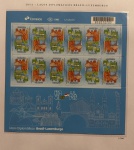 2018 - Comemorativo. R. D. Brasil-Luxemburgo. Folha do selo C3794, 12 selos (vide foto) - mint.