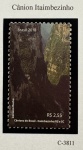 2018 - Comemorativo. Cânions Brasileiros - Fortaleza. Selo B-211, selo C3811 (vide foto) - mint.