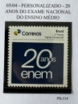 2019 - Personalizado Básico. 20 Ano do Exame Nacional do Ensino Médio. PB-114 (vide foto), mint.