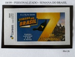 2019 - Personalizado Básico. Semana do Brasil. PB-126 (vide foto), mint.