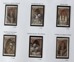 2019 - Comemorativo. 100 Anos da Cripta da Catedral da Sé - SP. 6 selos, C3840 a C3845 (vide foto) - mint.