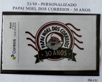 2019 - Personalizado Básico. Papai Noel dos Correios - 30 Anos. PB-131 (vide foto), mint.