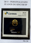2019 - Personalizado Básico. 85 Anos do SINCOR/SP. PB-138 (vide foto), mint.