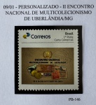 2020 - Personalizado Básico. Encontro Nacional de Multicolecionismo de Uberlândia. PB-146 (vide foto), `Selo Base C3697` - mint.