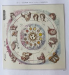 2020 - Bloco. Mandala - Signos do Zodiáco. B-216 (vide foto) - mint.