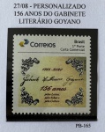 2020 - Personalizado Básico. 156 Anos do Gabinete Literário Goyano. PB-165 (vide foto), mint.