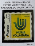 2020 - Personalizado Básico. Dia Nacional do Voluntário. PB-168 (vide foto), mint.