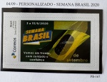 2020 - Personalizado Básico. Semana Brasil 2020. PB-167 (vide foto), mint.