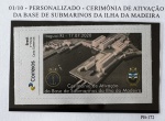 2020 - Personalizado Básico. Ativação da Base de Submarino da Ilha da Madeira. PB-172 (vide foto), mint.