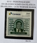 2020 - Personalizado Básico. Os Grandes Nomes da Filatelia - Marek. PB-176 (vide foto), mint.