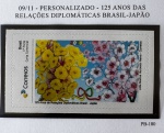 2020 - Personalizado Básico. 125 Anos das R. D. Brasil-Japão. PB-180 (vide foto), mint.