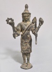 KHMER - CAMBOJA - Antiga e rara escultura do deus VISHNU. Med. 18 cm