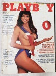 Revista Playboy Brasil nº 87 - Outubro/1982 - Suzane de Carvalho - A capa e o ensaio principal trazem Suzane de Carvalho, que na época era um fenômeno multifacetado: estrela do futebol feminino de areia em Copacabana e atriz brilhando na TV Globo. Anos depois, ela se tornaria uma das maiores referências do automobilismo brasileiro, o que dá a este exemplar um valor histórico adicional.