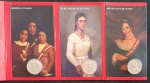 PERÚ - BLISTER COM 3 MOEDAS COMEMORATIVAS HOMENAGEANDO MULHERES IMPORTANTES
