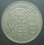 PORTUGAL - MOEDA DE NÍQUEL - 200 ESCUDOS - SOBERBA