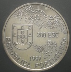 PORTUGAL - MOEDA DE NÍQUEL - 200 ESCUDOS - SOBERBA -