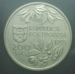 PORTUGAL - MOEDA DE NÍQUEL - 200 ESCUDOS - SOBERBA